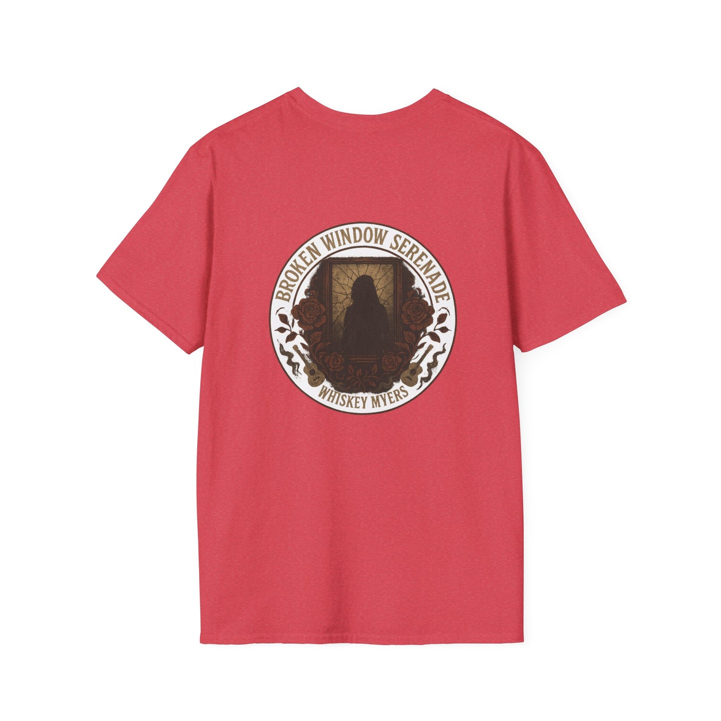 Broken Window Serenade Unisex Softstyle T-Shirt - Vintage Graphic Tee for Music Lovers