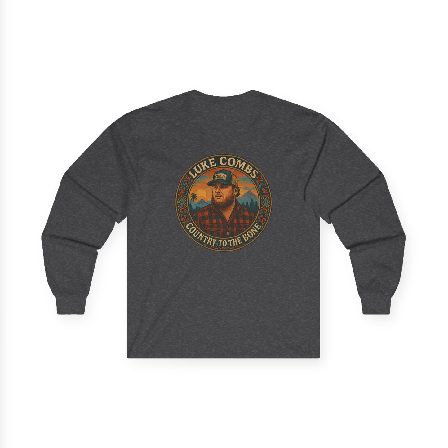 Vintage Style Luke Combs Long Sleeve Tee