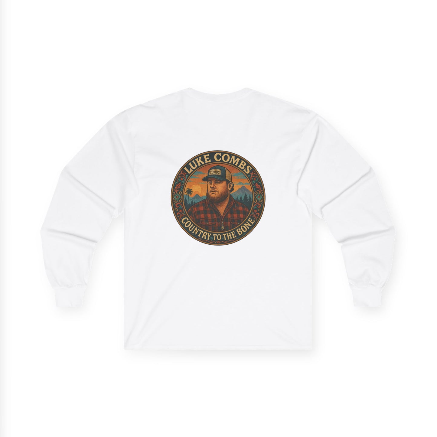 Vintage Style Luke Combs Long Sleeve Tee