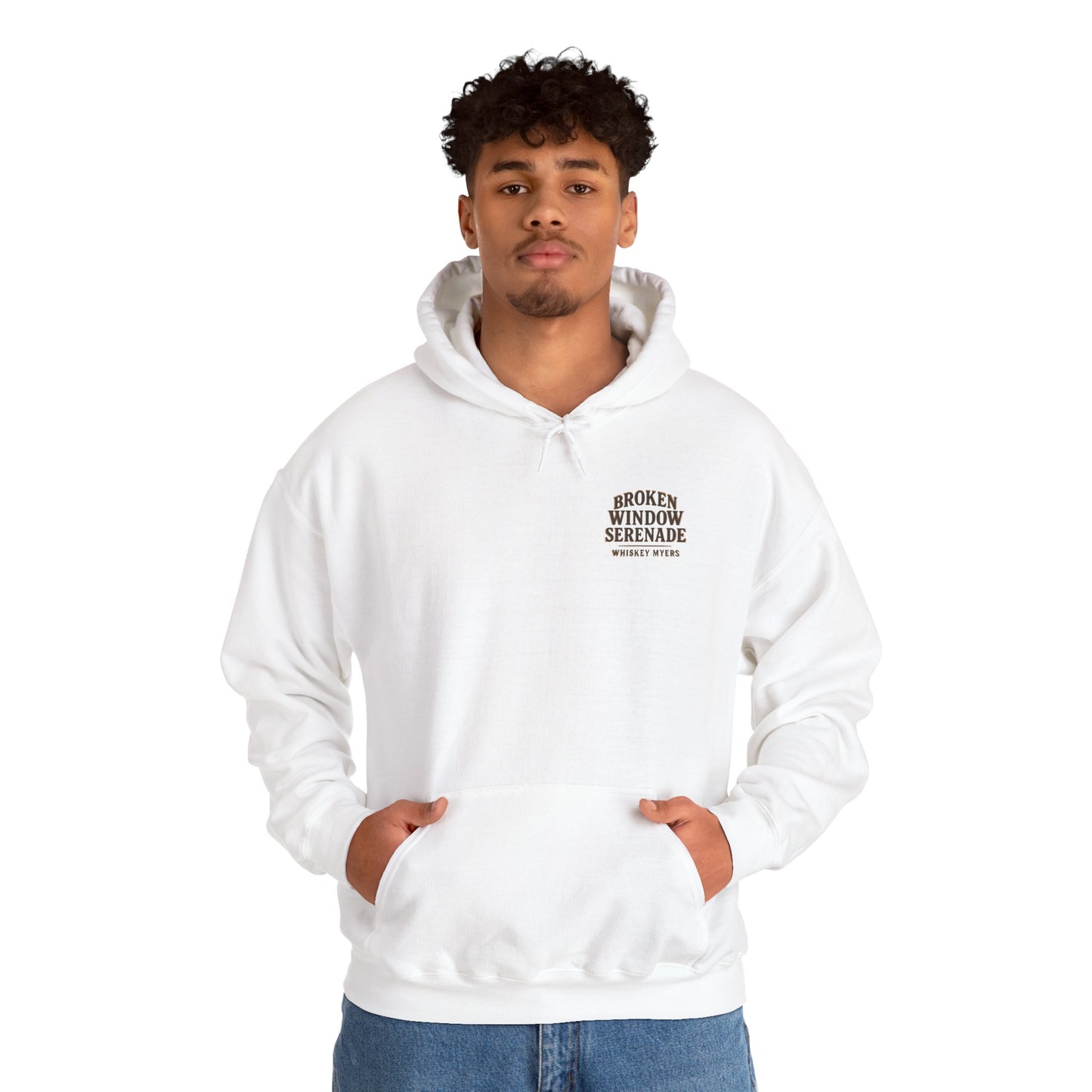 Vintage Style Broken Window Serenade Unisex Hoodie