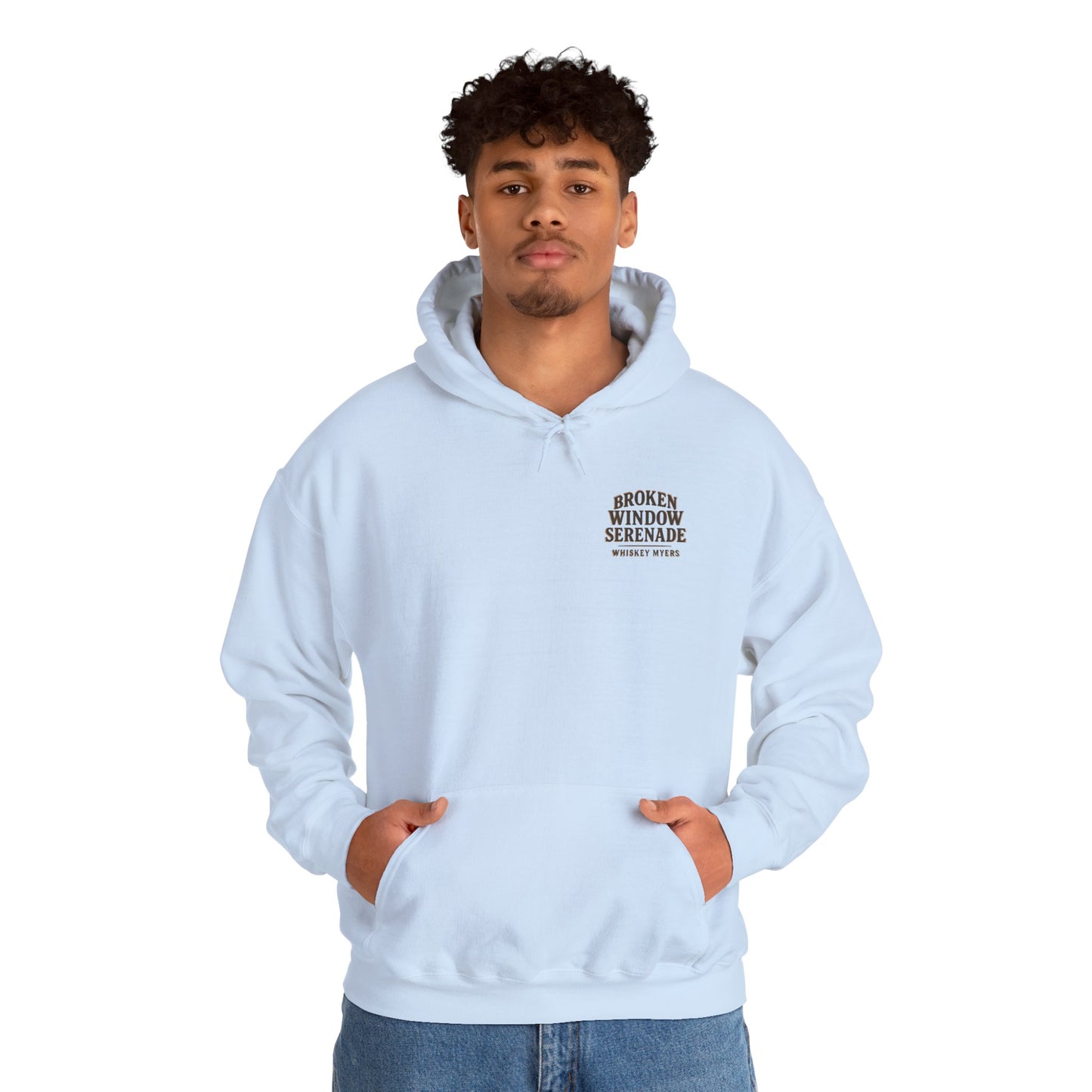Vintage Style Broken Window Serenade Unisex Hoodie