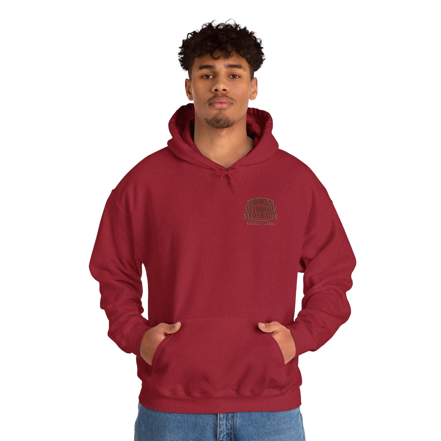 Vintage Style Broken Window Serenade Unisex Hoodie
