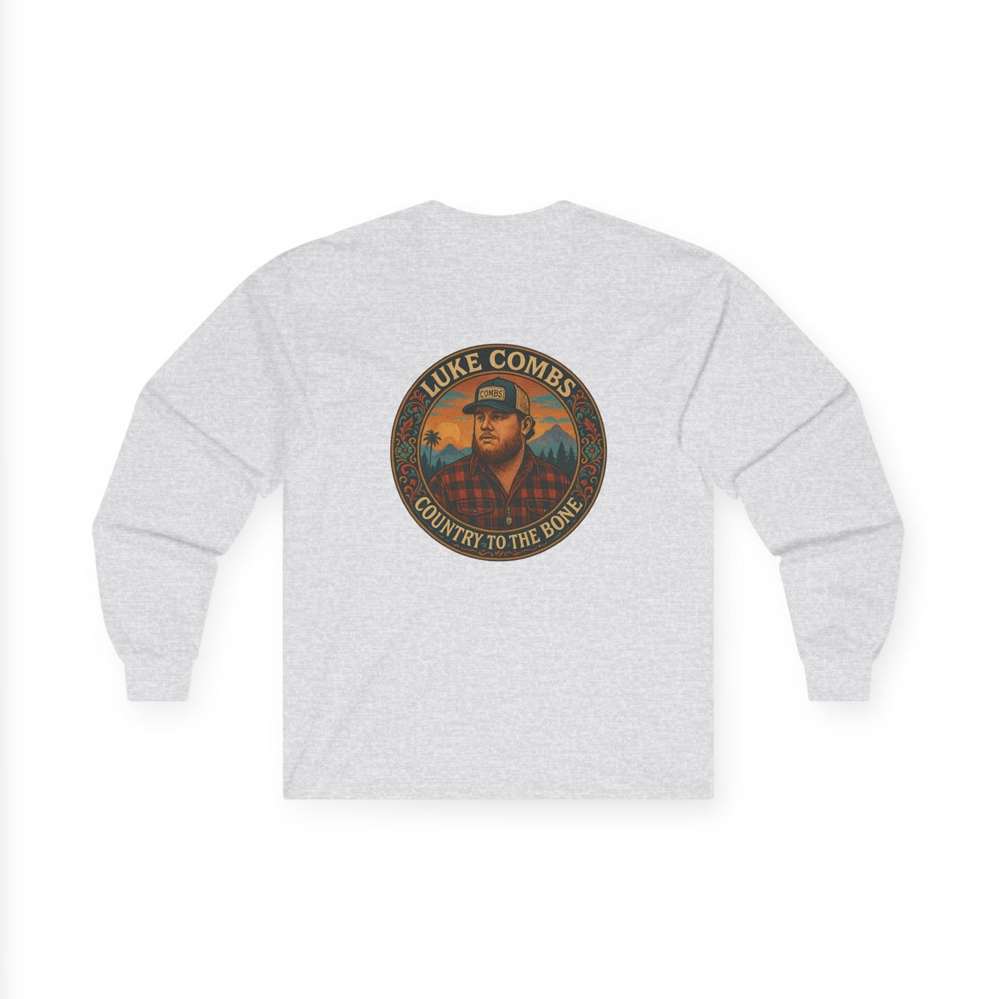 Vintage Style Luke Combs Long Sleeve Tee
