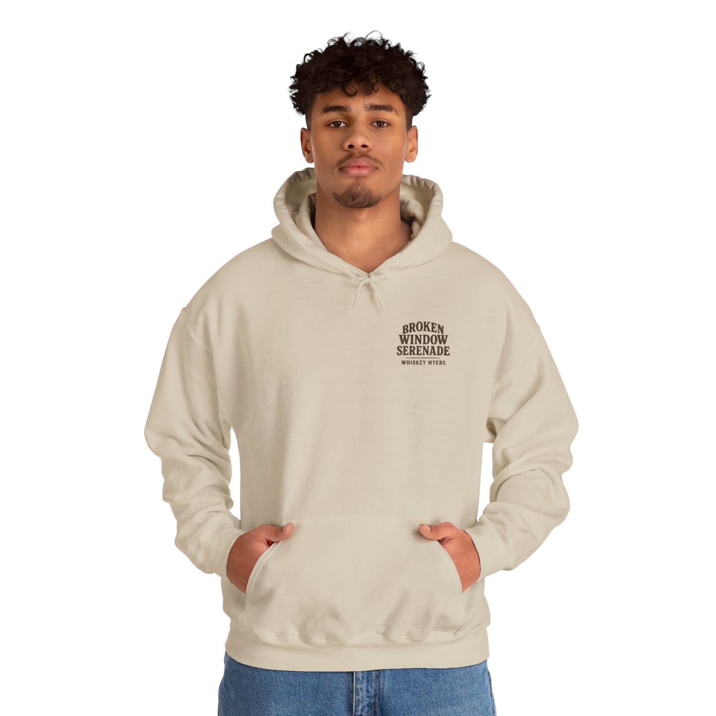 Vintage Style Broken Window Serenade Unisex Hoodie