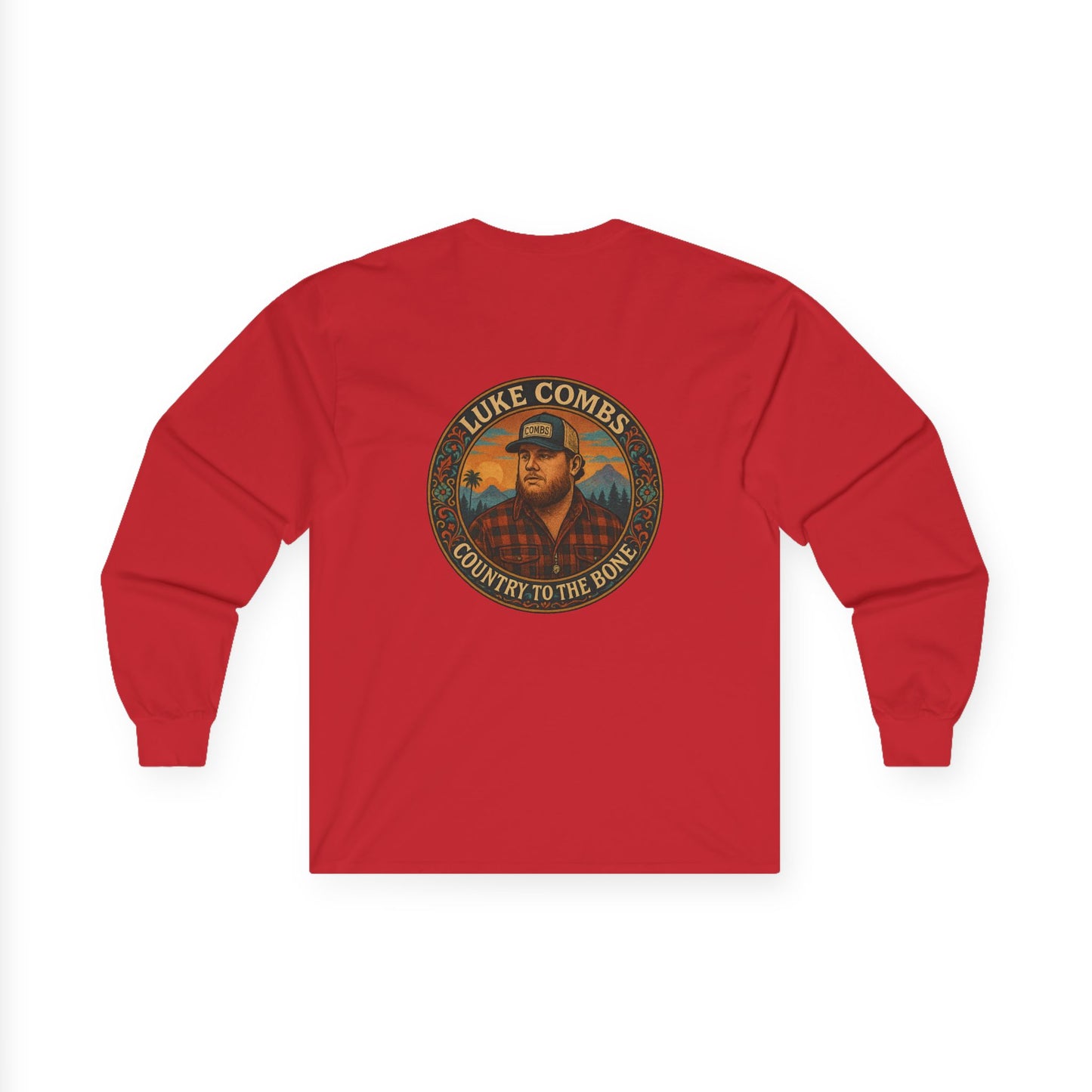Vintage Style Luke Combs Long Sleeve Tee
