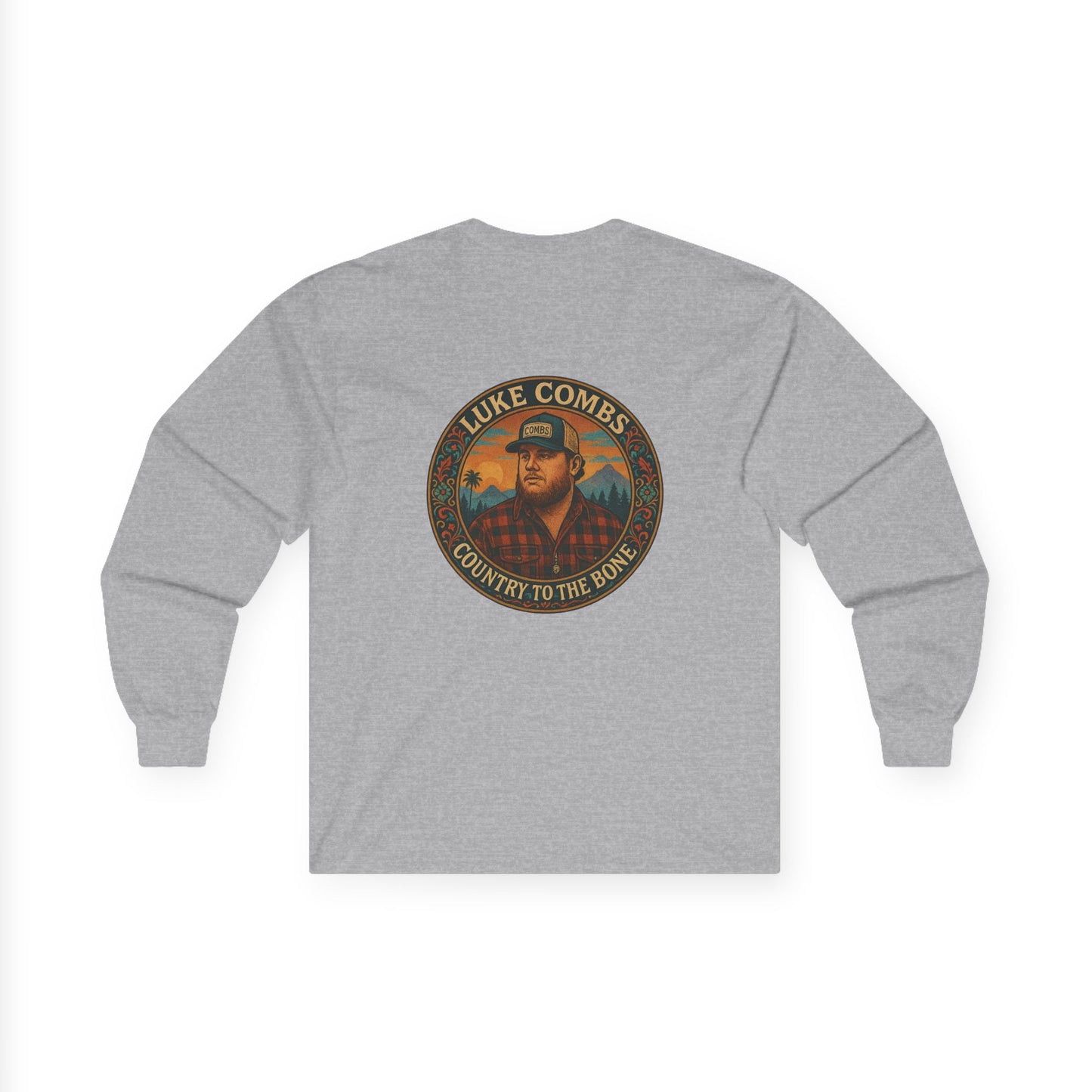 Vintage Style Luke Combs Long Sleeve Tee