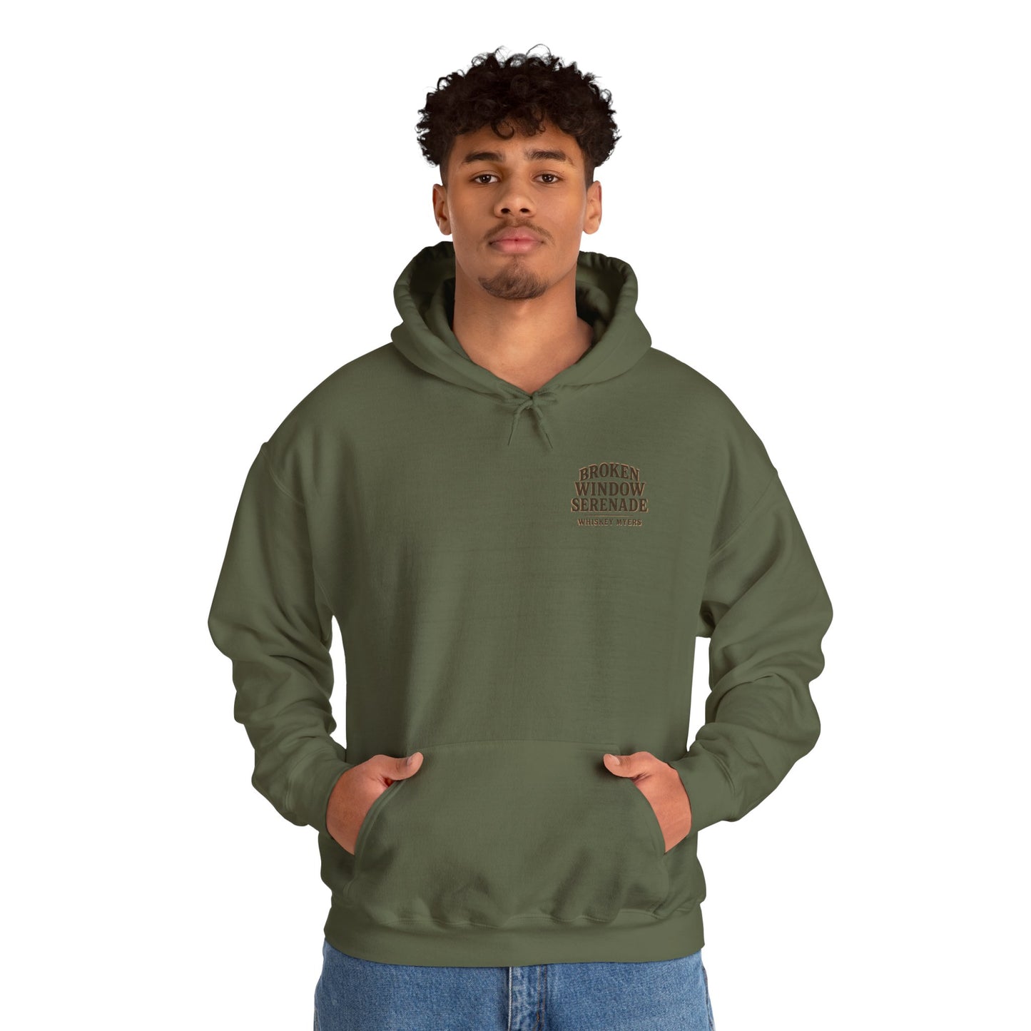 Vintage Style Broken Window Serenade Unisex Hoodie